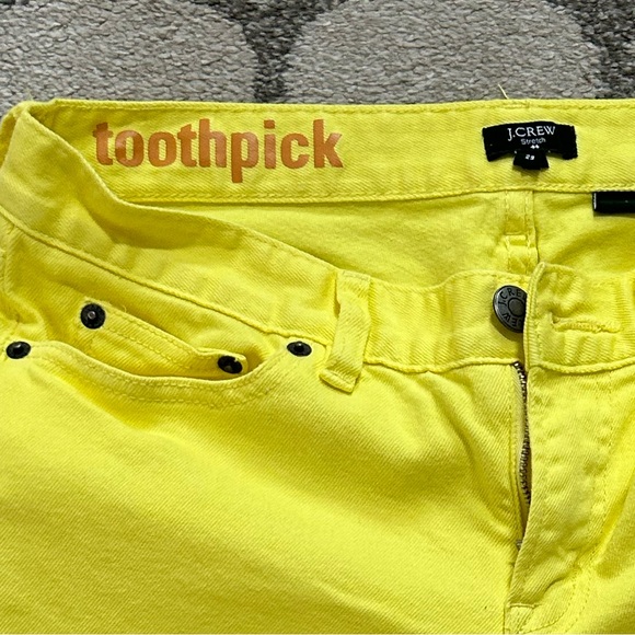 J.crew toothpick yellow jeans - Picture 6 of 6